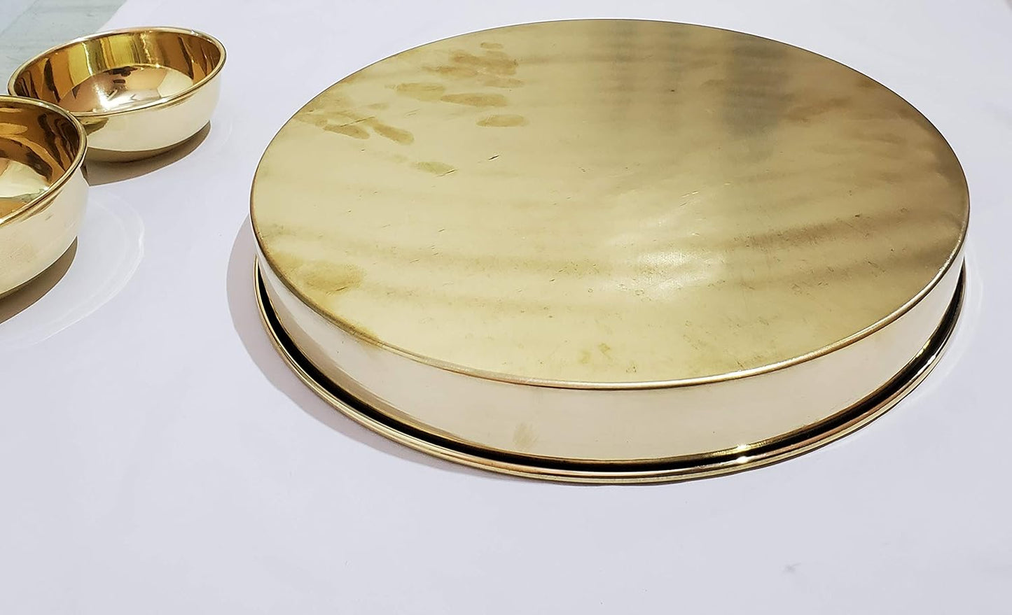 Round Brass Thali