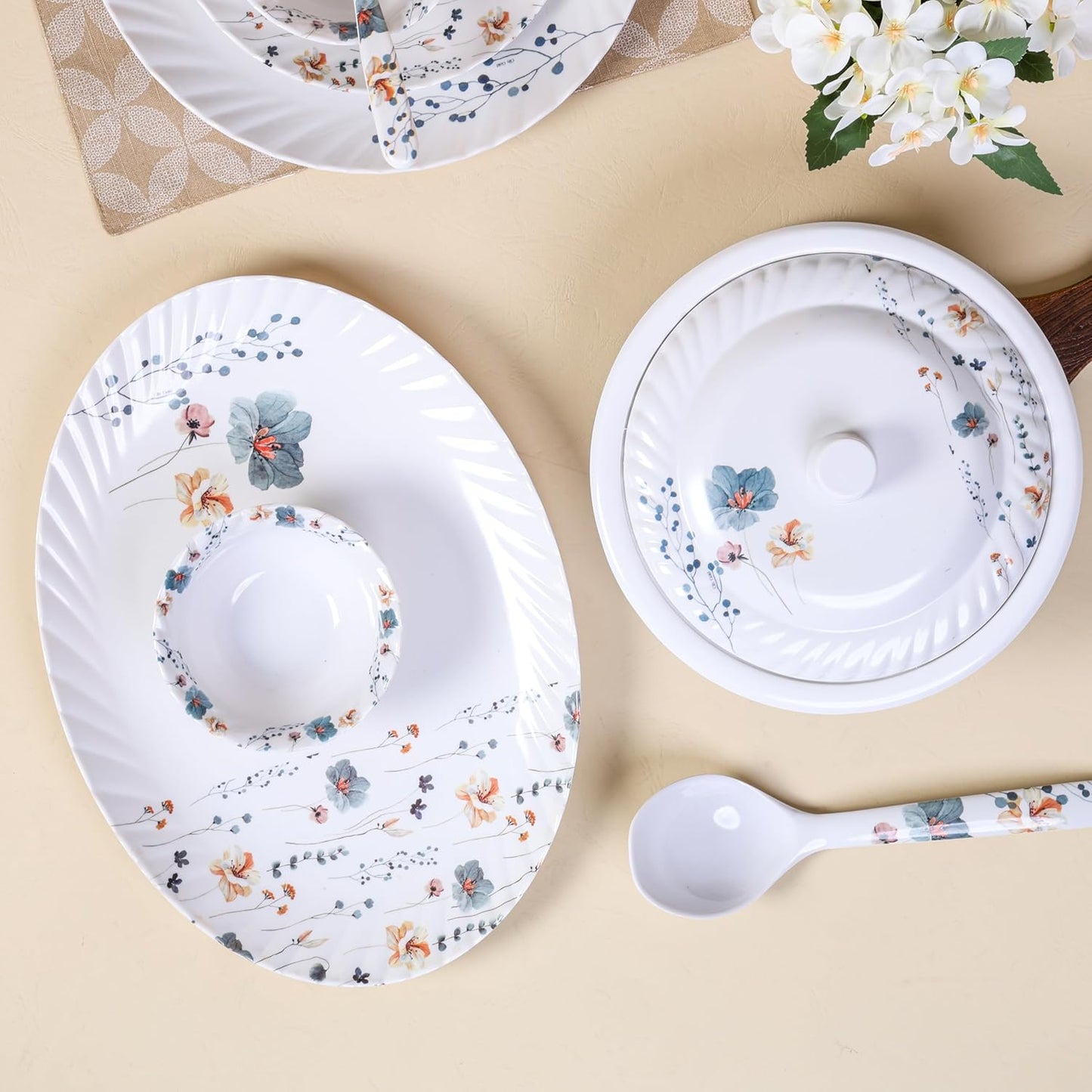 Melamine 43 pcs Dinner Set