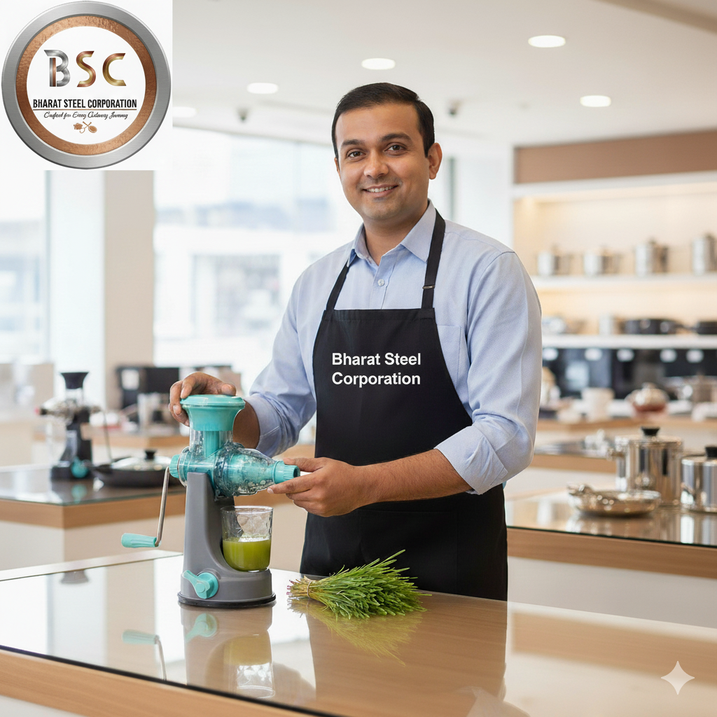 APEX Fruit & Vegetable Steel Handle Juicer |Vacuum Locking System