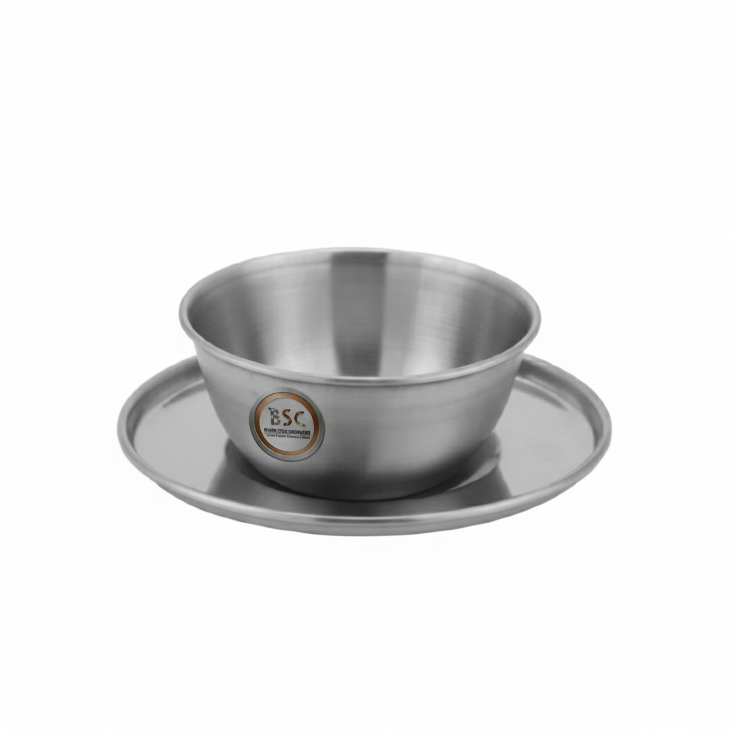 Stainless Steel Matt Finish Finger Bowl with Under-liner