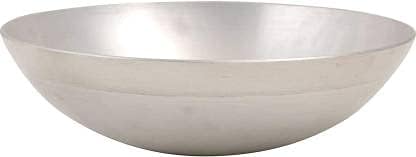 Aluminium Silver Kadai Without Handle for Cooking