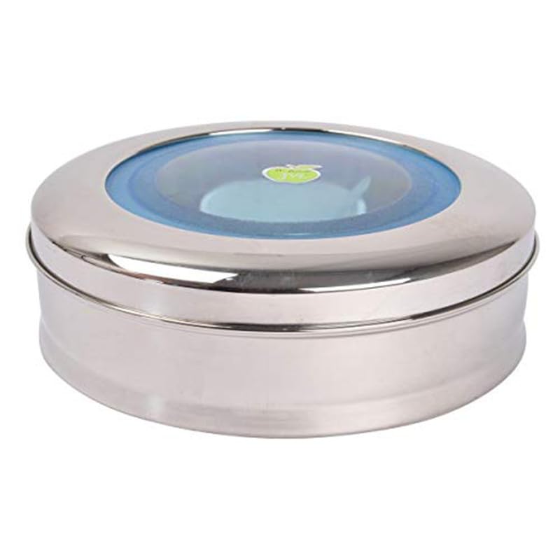 JVL Stainless Steel Kitchen Storage Spice tin Set with Seven Bowls - (200 ml Each, Medium) ST-2