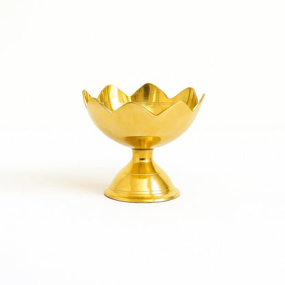 Brass Lotus Oil Diya Lamp