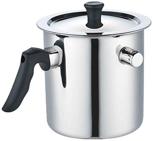 JVL Stainless Steel Double Wall Milk Boiler Storage with Single Bakelite Handle (1.5 Litre)