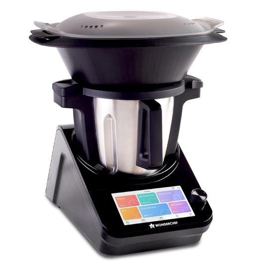 Wonderchef Chef Magic Kitchen Robot, Automatic Cooking Assistant, 500+ Recipes by Chef Sanjeev Kapoor, 15+ Cooking Modes, Create/Edit Recipes, Built-in Weighing Scale, Wi-fi & Phone App, 2-Yr Warranty