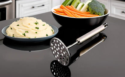 Full Stainless Steel Potato Masher Vegetable Masher or Pav Bhaji Masher