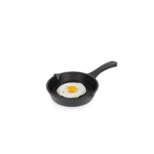 The Indus Valley Pre-seasoned Cast Iron Mini Fry Pan, Omelette Pan/Skillet