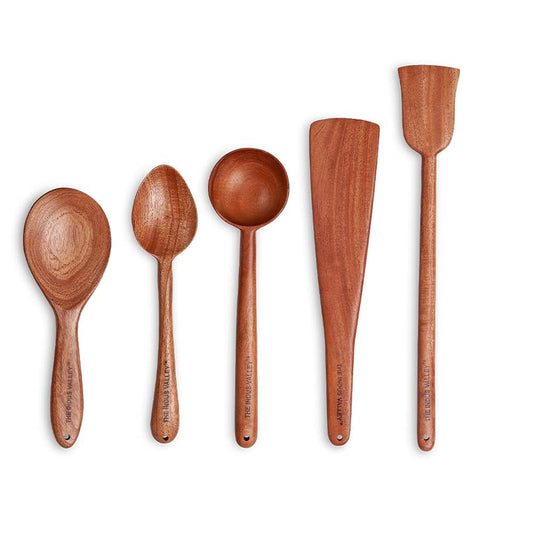Wooden Serving Spoons Set