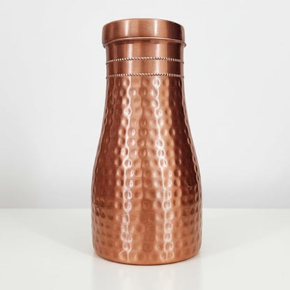 Copper Water Bottle with Inbuilt Glass 1000ml
