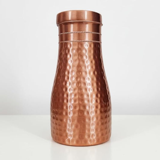Copper Water Bottle with Inbuilt Glass 1000ml