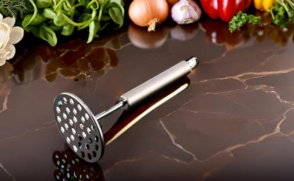 Full Stainless Steel Potato Masher Vegetable Masher or Pav Bhaji Masher