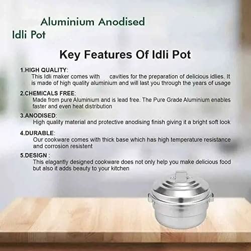 Aluminium Anodized Idly Cooker (5 Sizes)