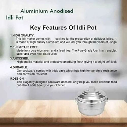 Aluminium Anodized Idly Cooker (5 Sizes)