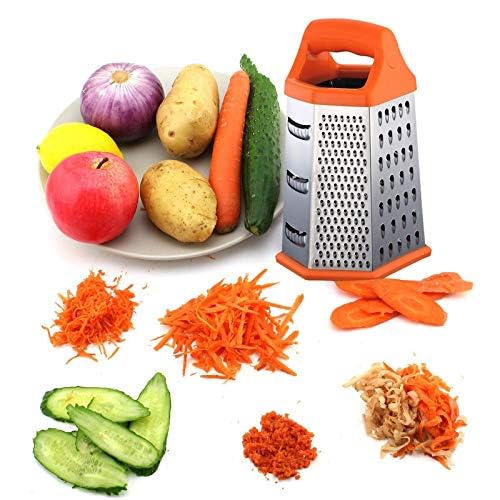 Box Grater - Stainless Steel with 6 Sides