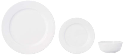 Plain White Melamine Dinner Set