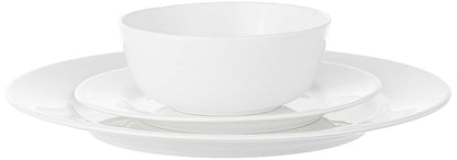 Plain White Melamine Dinner Set