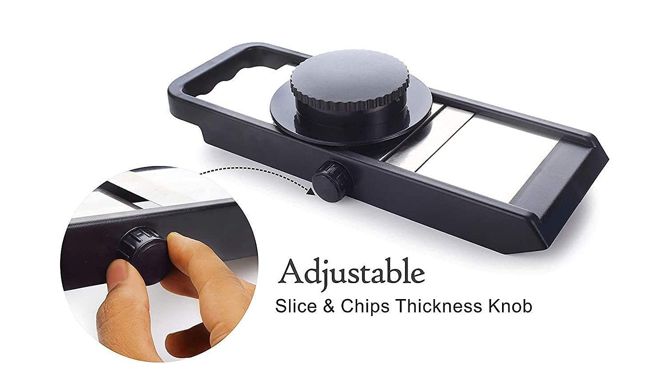 Adjustable Slicer with Variable Thickness Knob