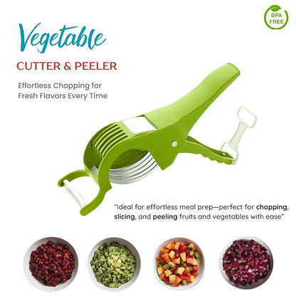2 in 1 Vegetable Cutter | Versatile Slicing and Dicing