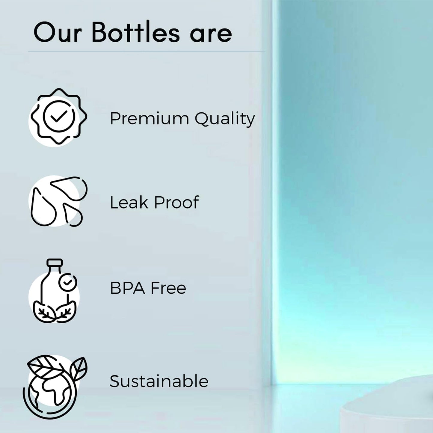 Vacuum Flask Glass Water Bottle