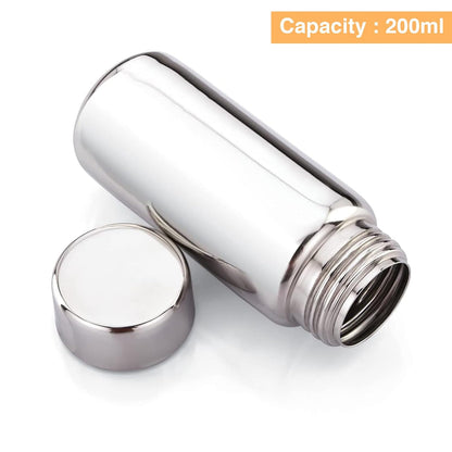 Stainless Steel Single wall Water Bottle - 200 ml