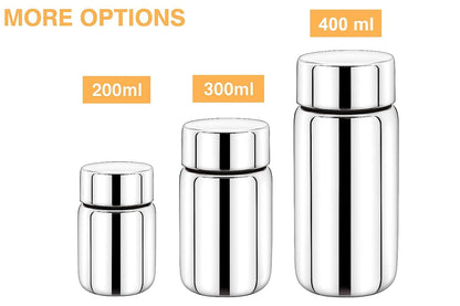 Stainless Steel Single wall Water Bottle - 200 ml