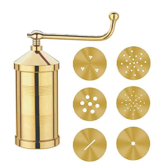 Classic Pure Brass Sev Chakli Gathiya Sevaia Maker with Removable Bottom