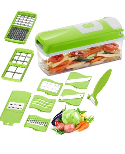 Vegetable & Fruit Cutter Dicer Multi-Utility, 12 In 1