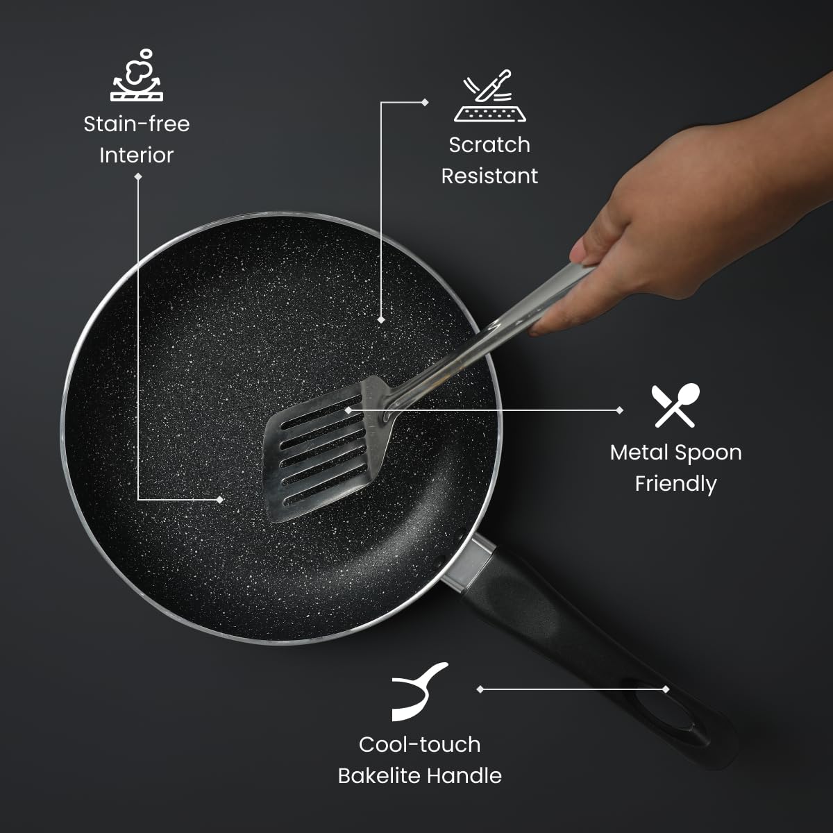 Prestige Non-Stick Omega Deluxe Granite Fry Pan (All Sizes)
