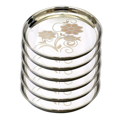 Stainless Steel Laser Printed Dinner Plate (All Sizes)