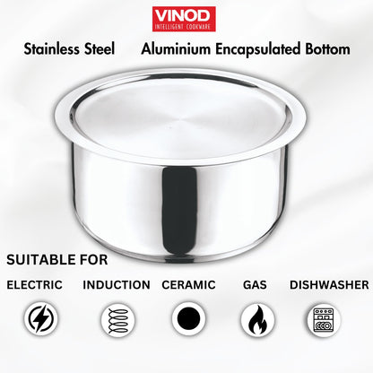 Vinod Stainless Steel Triply Tope (All Sizes)