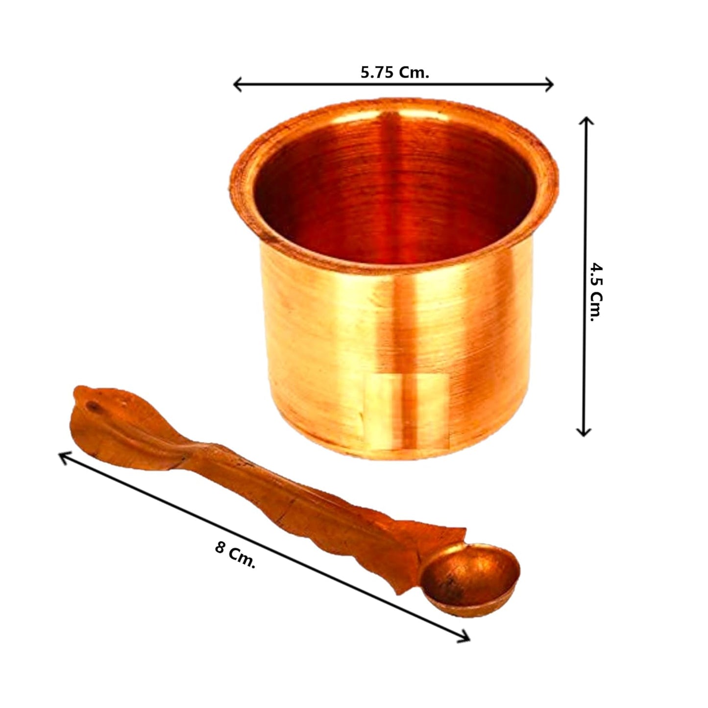 Copper Panchpatra Set with Achaman