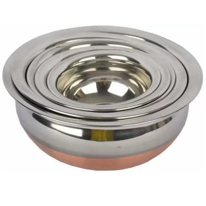 Copper Bottom Stainless Steel Handi Cookware Set with Lids