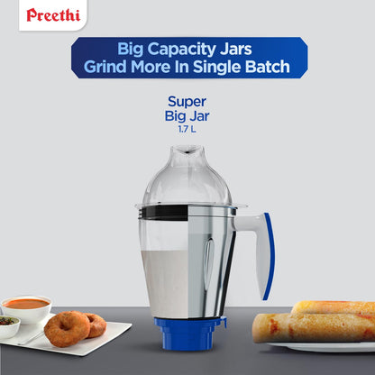 Preethi Mixer Grinder - Blue Leaf Platinum 750 Watts