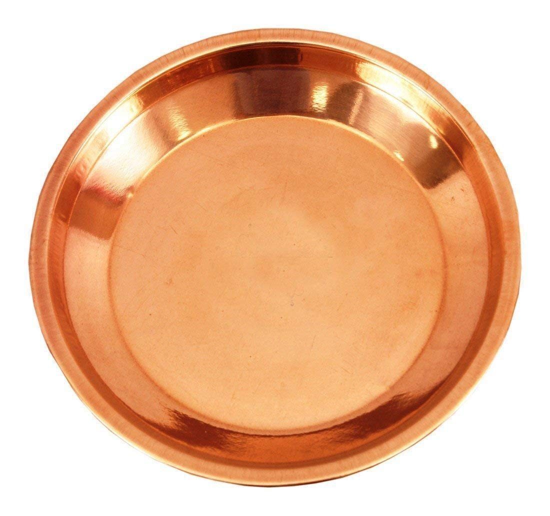 Copper Plate for Pooja (Multiple Sizes)