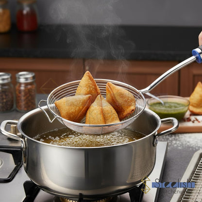 Stainless Steel Jhara Wire Skimmer for Frying (All Sizes)