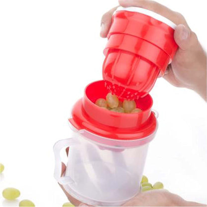 Multipurpose Plastic Manual Juicer Squeezer Mini Hand Press