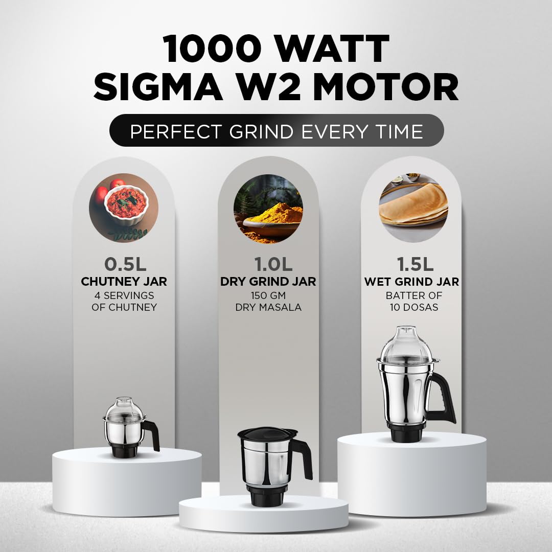 Preethi Mixer grinder TITAN 1000 Watts