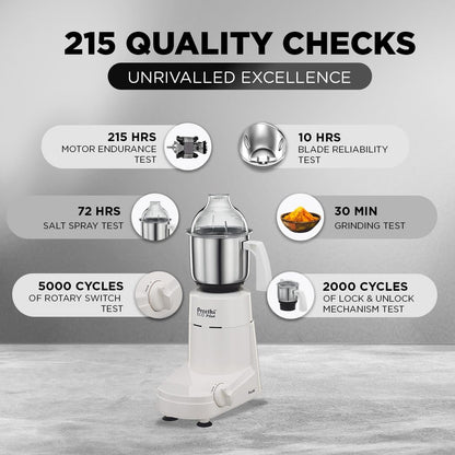 Preethi Eco Plus Mixer Grinder 110 volts (for USA/Canada)