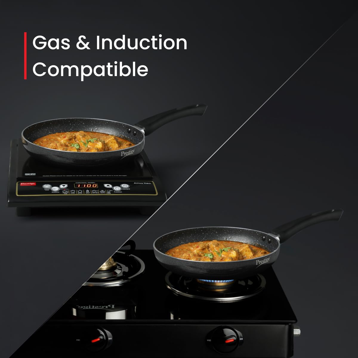 Prestige Non-Stick Omega Deluxe Granite Fry Pan (All Sizes)