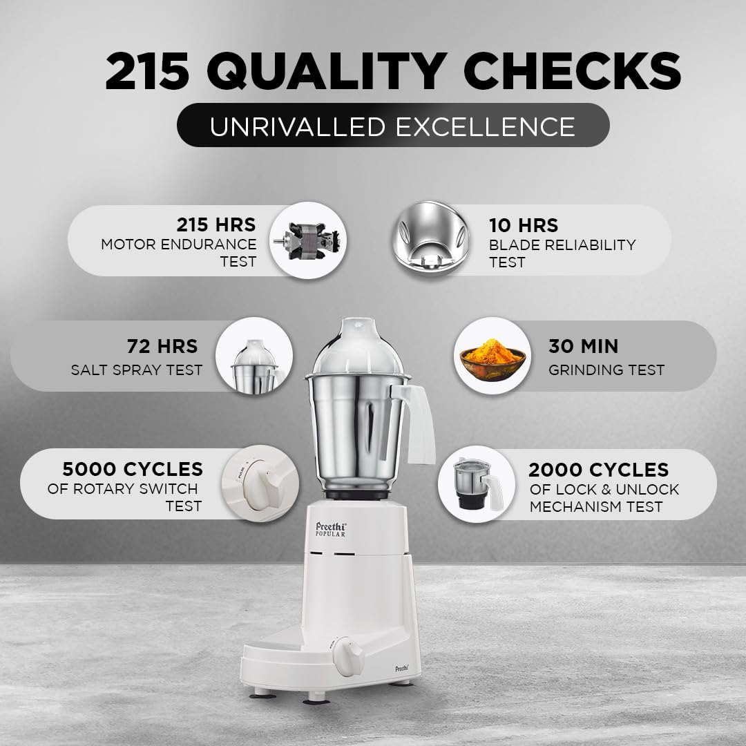 Preethi Mixer Grinder - Popular 750 Watts