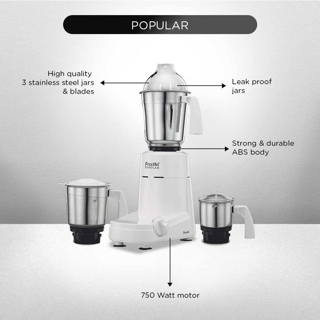 Preethi Mixer Grinder - Popular 750 Watts