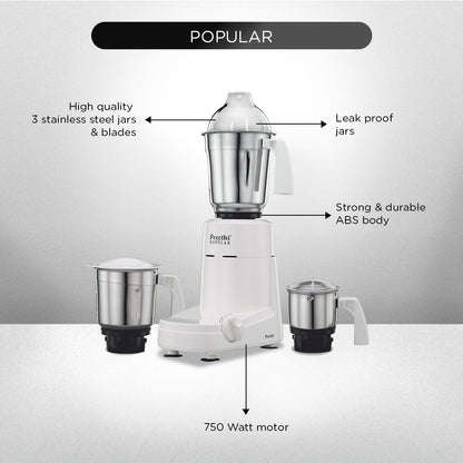 Preethi Mixer Grinder - Popular 750 Watts