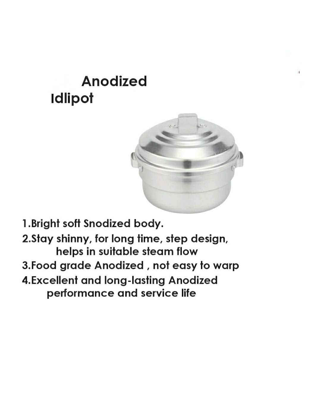 Aluminium Anodized Idly Cooker (5 Sizes)
