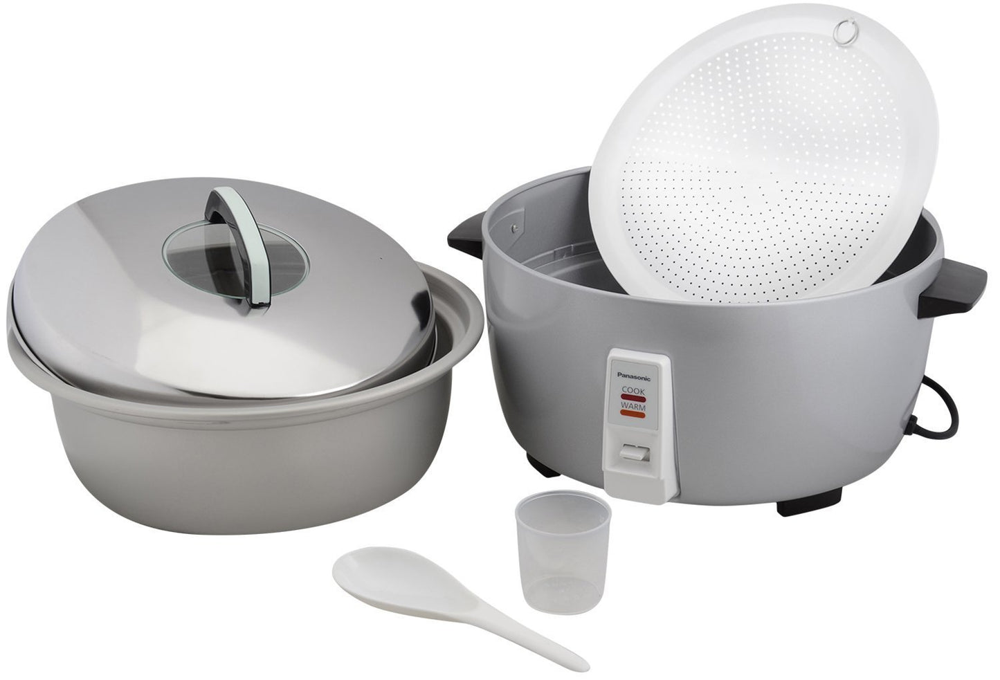 Panasonic Rice Cooker Sr-932D (2P) 8.2 -Litre (Silver), 2 Kg Rice Capacity