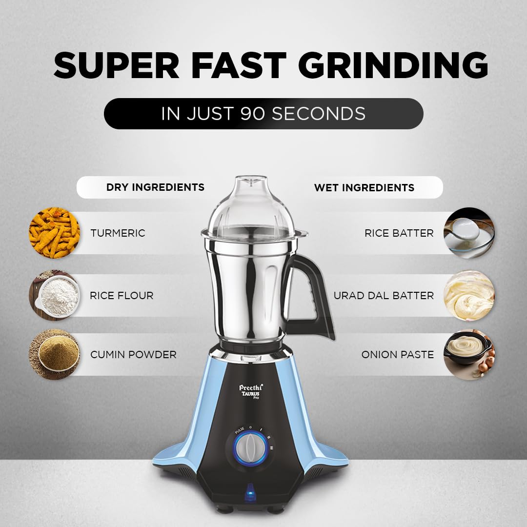 Preethi Taurus Pro Mixer Grinder 1000 Watts