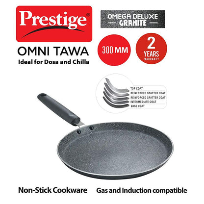 Prestige Omega Granite Non-Stick Dosa Tawa (All Sizes)
