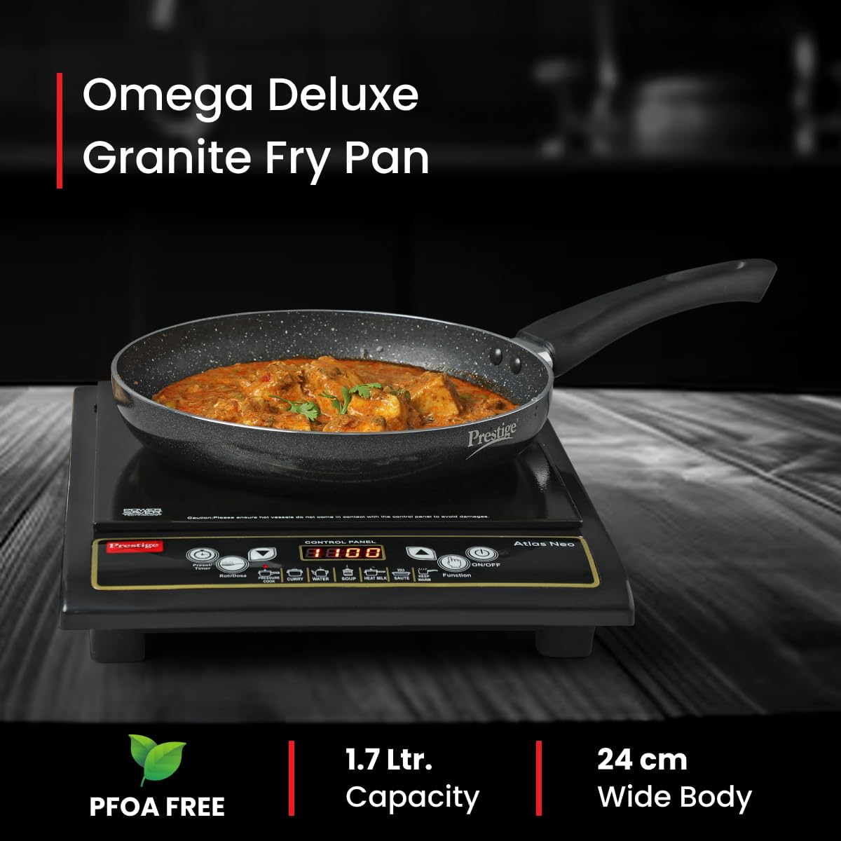 Prestige Non-Stick Omega Deluxe Granite Fry Pan (All Sizes)