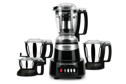 Panasonic Heavy Duty Mixer Grinder For Kitchen MX-AV425 (Charcoal Black) Elements Series Powerful 1500W(MMLW) 4 Jar(Three-304 Stainless Steel & 1Juicer Extractor Jar)|5 Years Motor Warranty