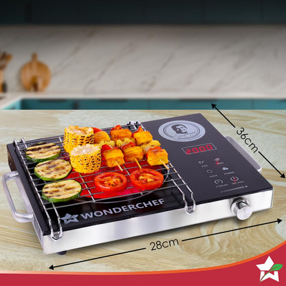 Wonderchef Easy Cook Infrared Cooktop | 2200 Watt Induction Cooktop | LED Digital Panel | Smart Touch Buttons | 2 Year Warranty