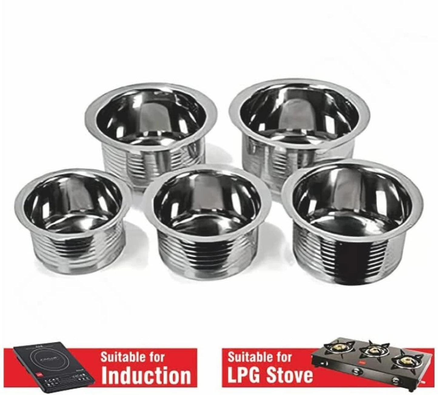 Stainless Steel Silver Touch Tope Set